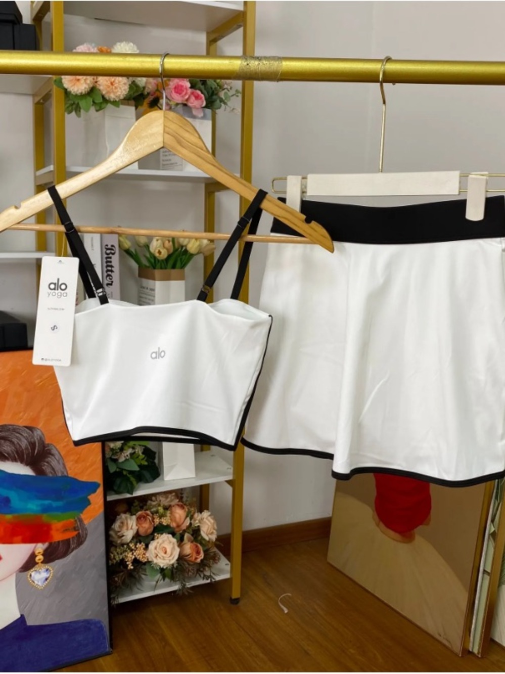 Alo Yoga Tennis Skirt Set, Size S